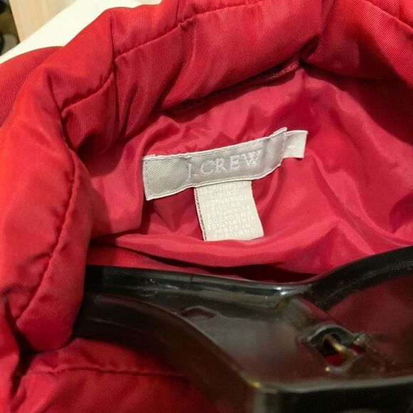 J Crew Puffer size L winter jacket Red - Picture 7 of 11